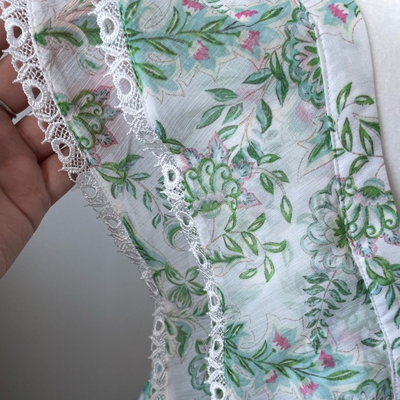 NWOT House Of Harlow 1960 Deep V Floral Print Flowy Boho Maxi Dress Size S - Picture 8 of 14